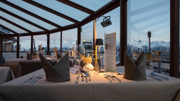 Möseralm Winter Abendessen