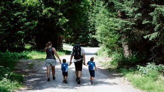 On the way with the family