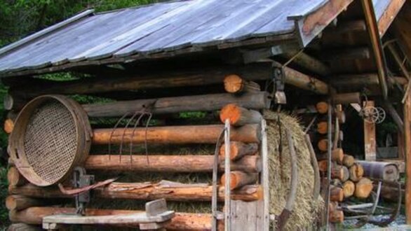 Serfauser Lauser museum wooden hut