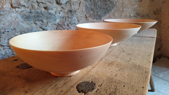 Swiss stone pine bowl